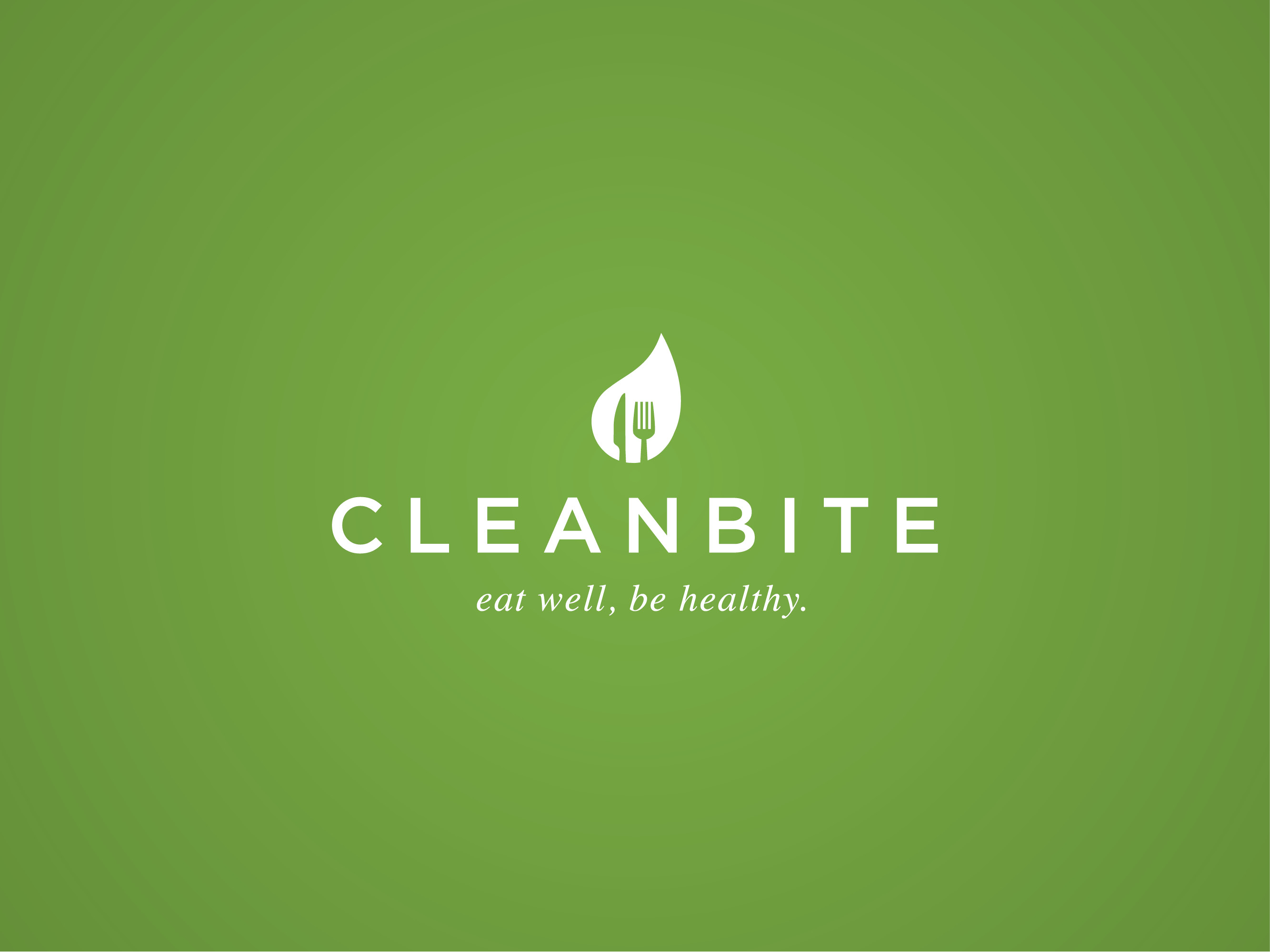 Cleanbite healthy eating catering service branding