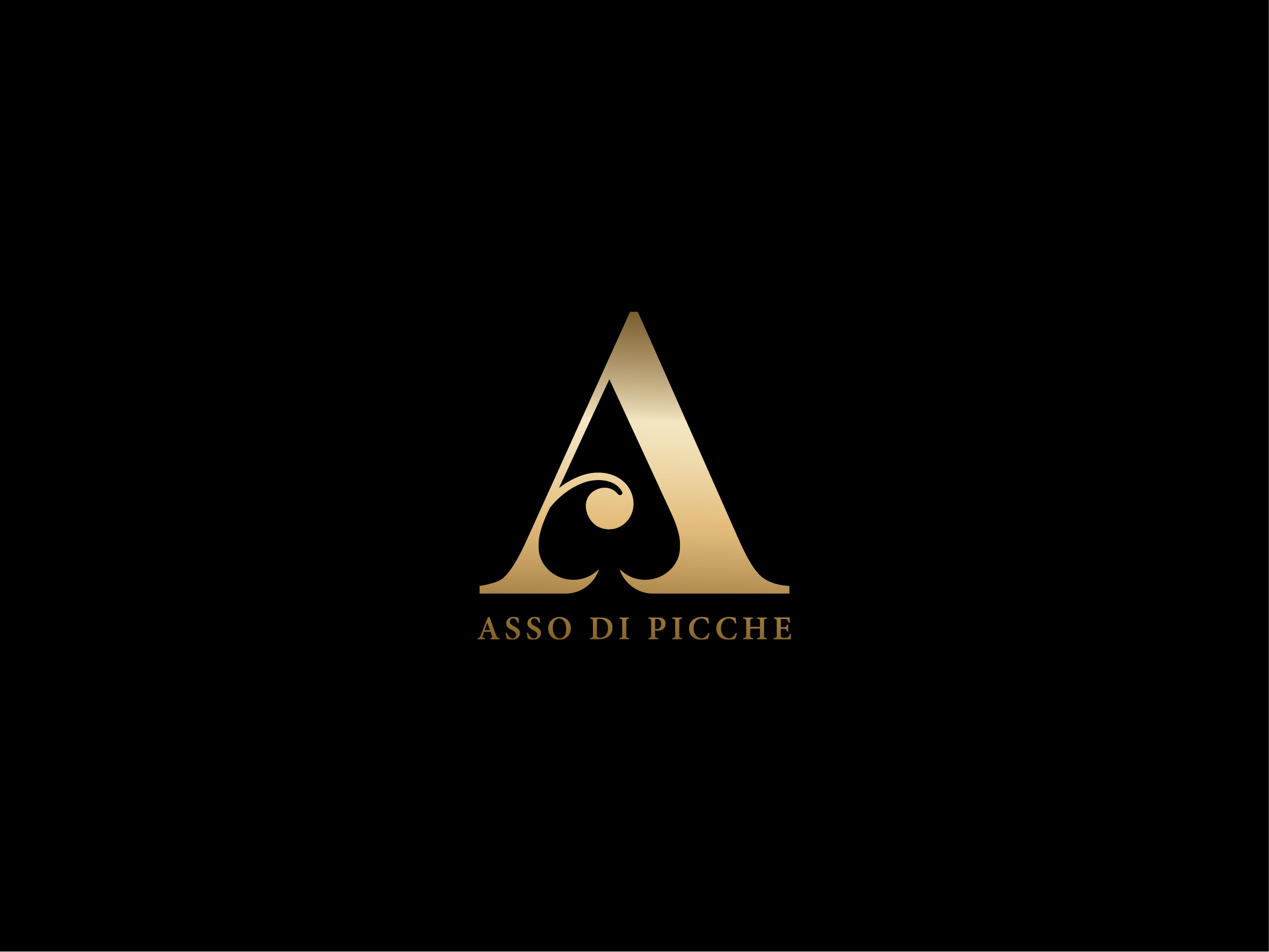Asso Di Picche Italian luxury brand logo design