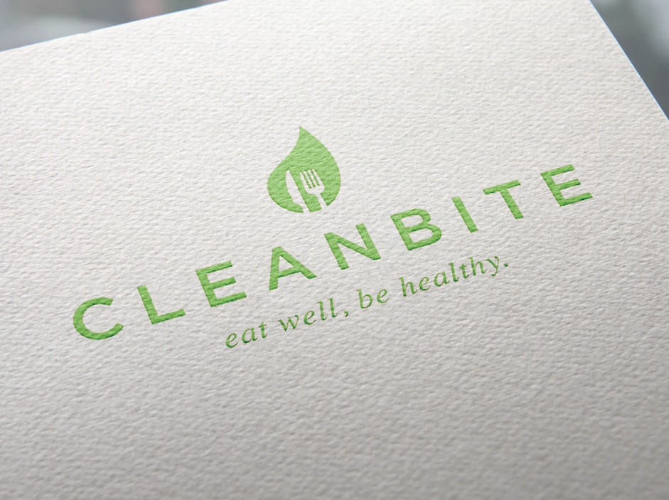 Cleanbite logo design for catering service
