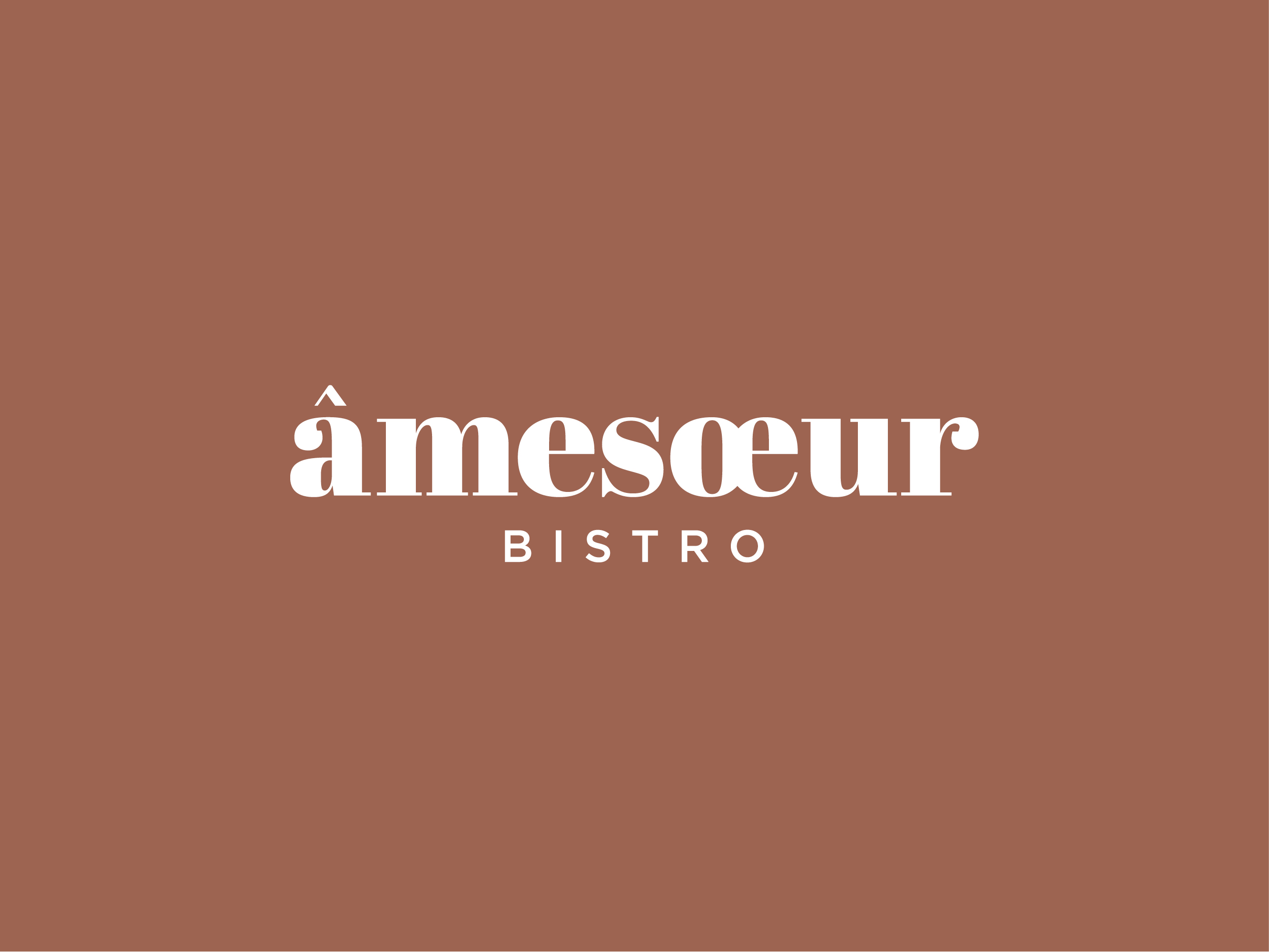 Amesoeur bistro logo design