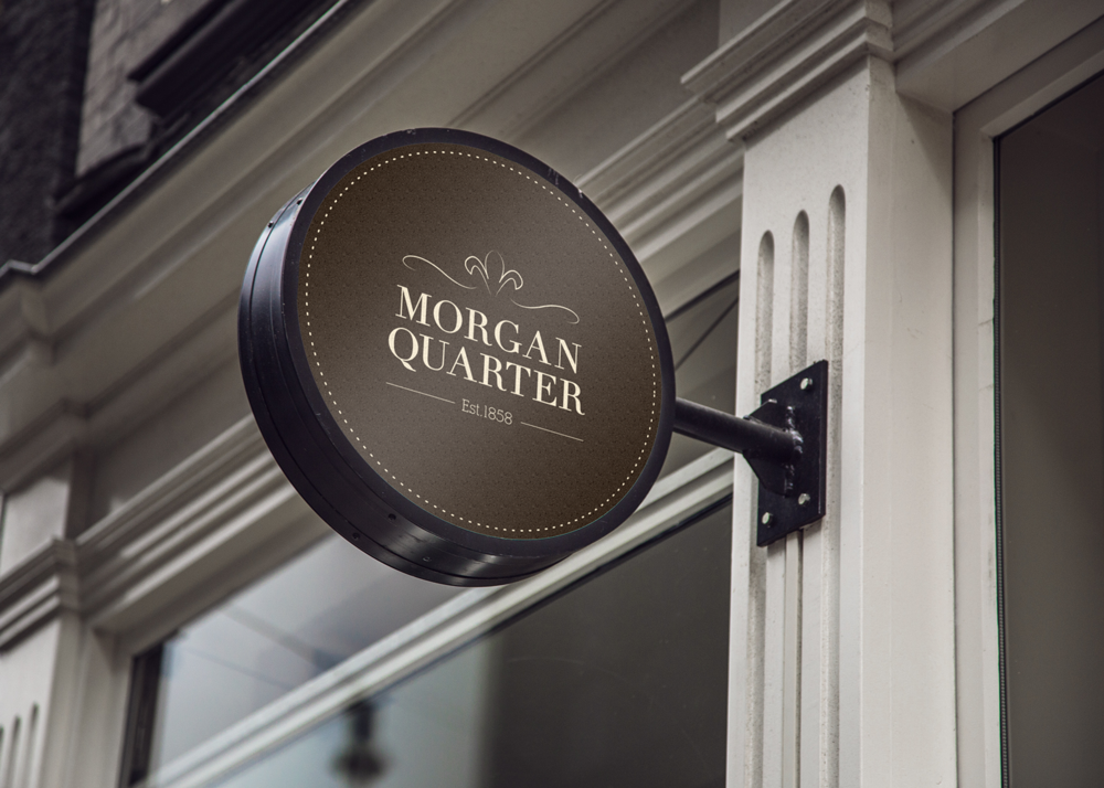 Morgan quarter signage design