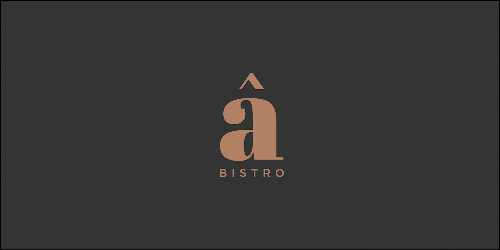 upscale bistro logo design sub brand