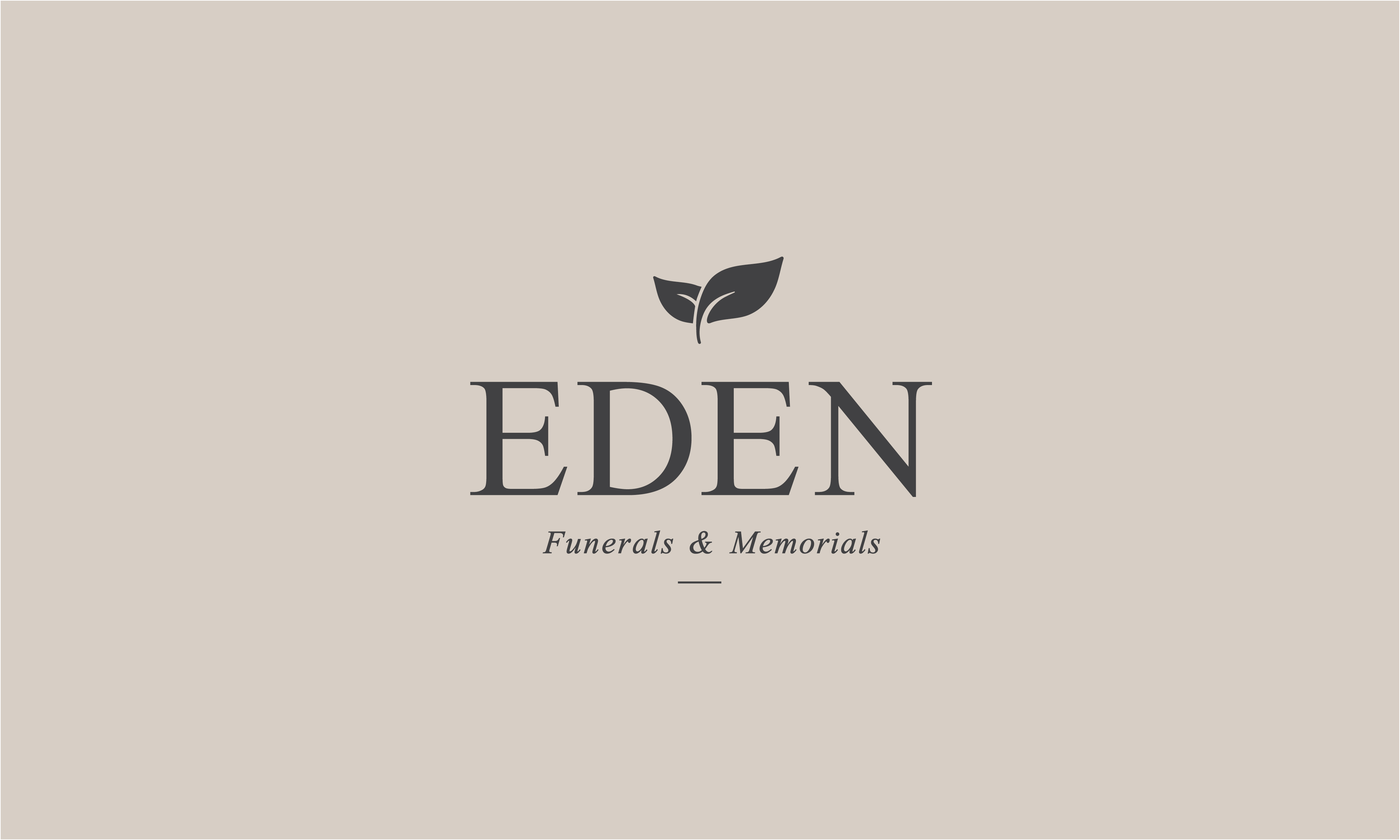 logo design for funerals & memorials service Eden