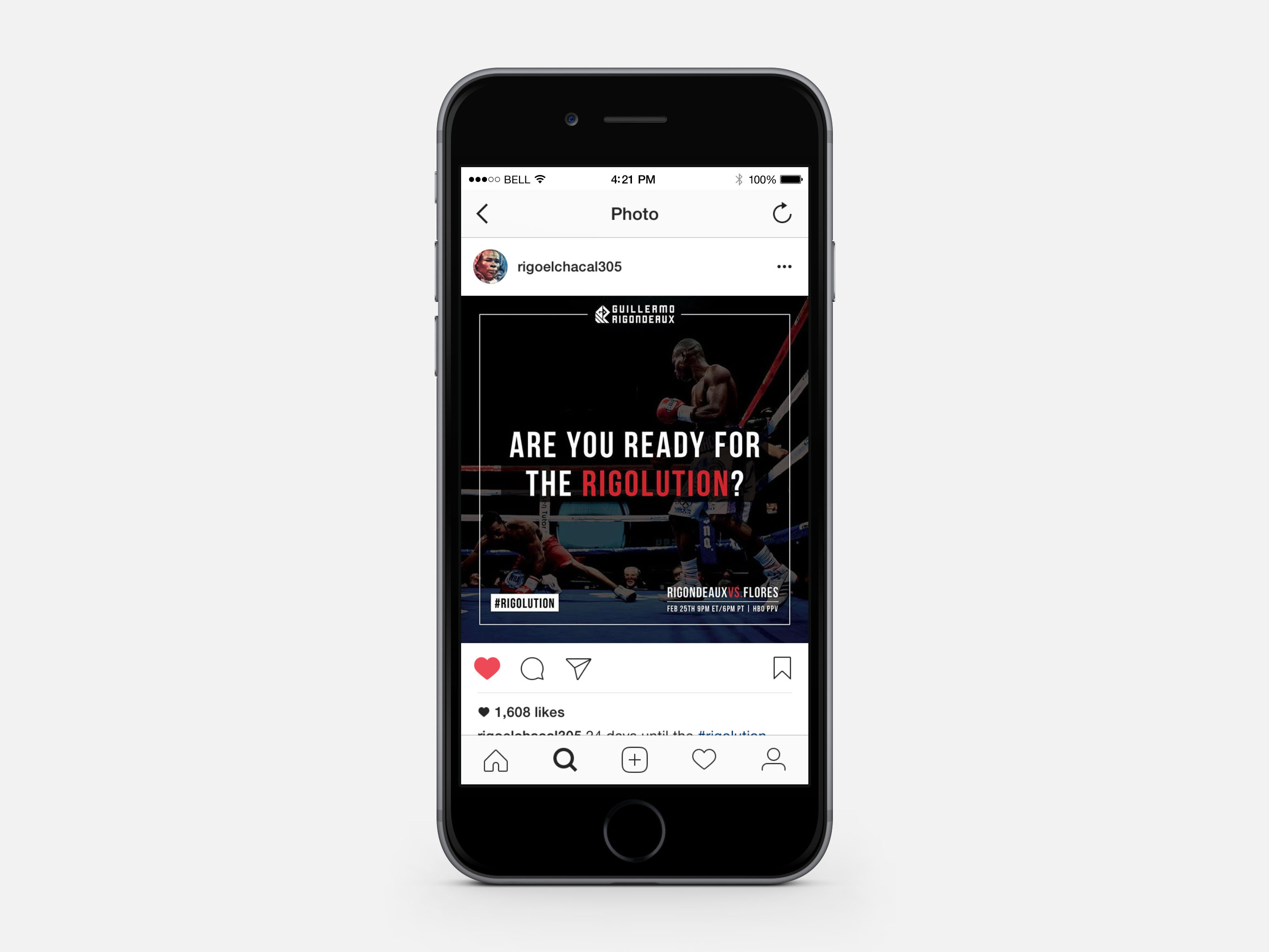 Social media campaign for world champion boxer