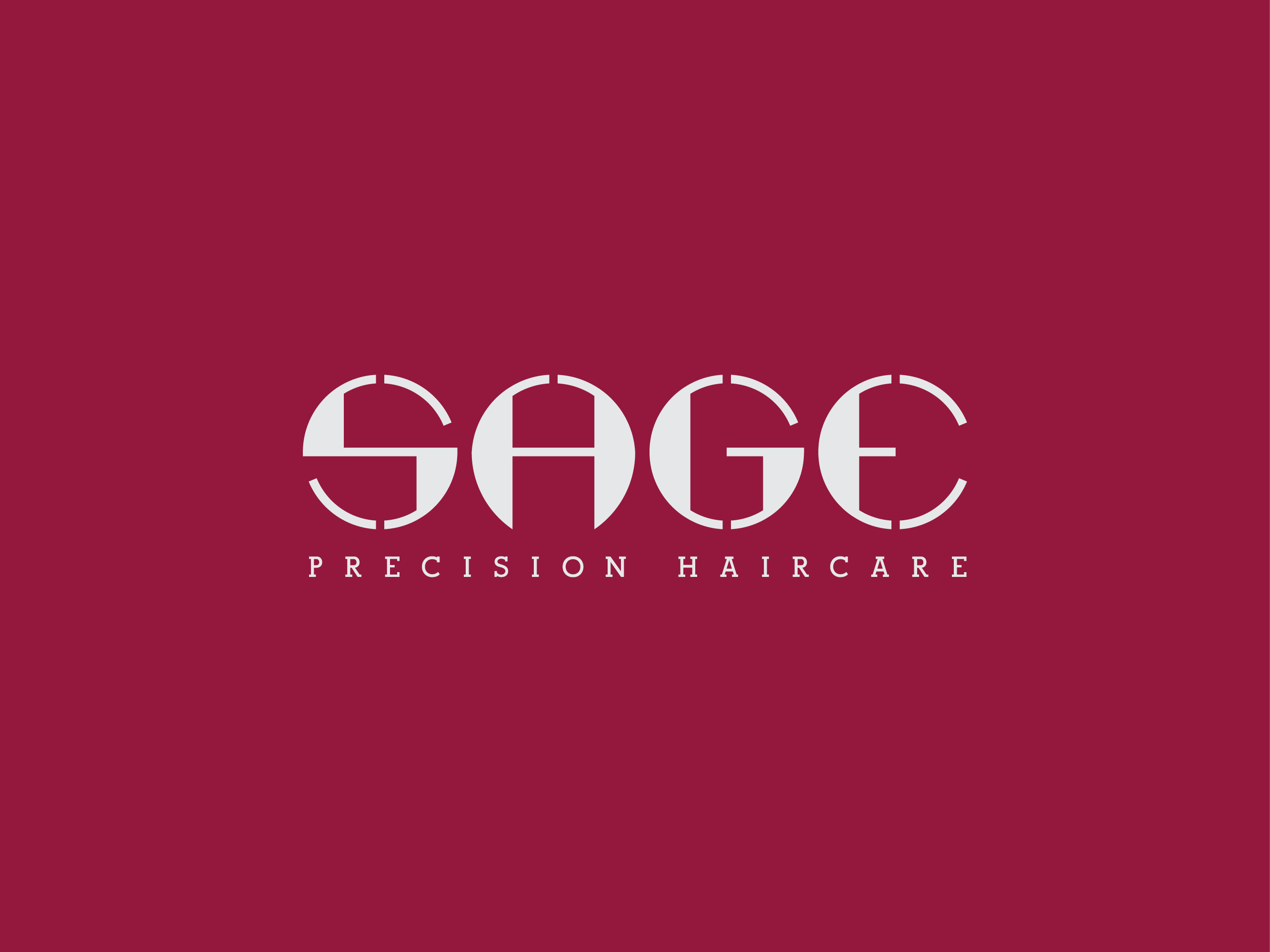 Sage precision haircare logo design